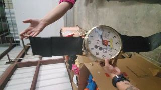 Vintage Mickey Mouse Wall Clock Belt Hangs Walt Disney