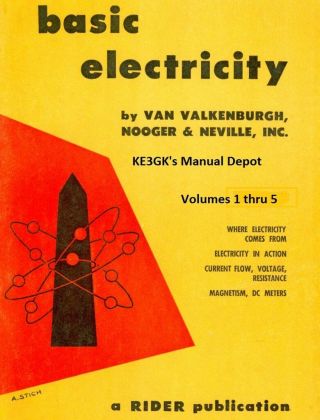 Basic Electricity Volumes 1 Thru 5 1954 Cdrom Pdf Rider Publication