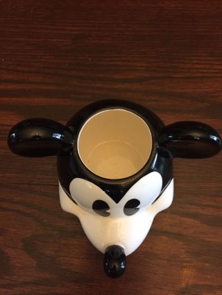 Mickey Mouse Ceramic Hand Painted Head & Ears Tumbler Mug Cup Planters Vintage 2