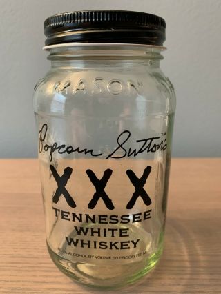 Popcorn Suttons Tennessee White Whiskey Moonshine Jar