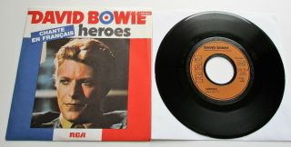 David Bowie - Heroes 1980 French Rca 7 " Single P/s