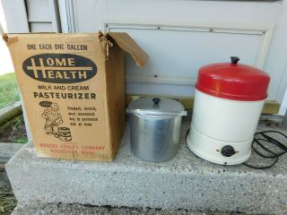 Vintage Waters Conley 1 Gallon Home Health Milk & Cream Pasteurizer W/box