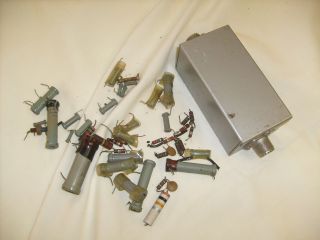 Project coax cable box and vintage resistors from Ham Cb radio shop / e8 2