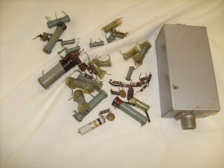 Project coax cable box and vintage resistors from Ham Cb radio shop / e8 3