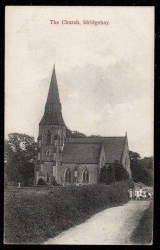 1908 Idridgehay Church School Children Postcard Wirksworth Derbyshire