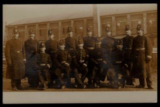 1910 Bristol Constabulary Group Of Policemen Bristol Real Photo Postcard