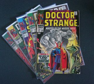Set Of 5 Marvel Comics Doctor Strange 169,  170,  171,  172,  173 Origin Story 1968 Vf,