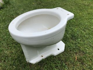 Toilet Standard Tank Bowl Vtg Bathroom Victorian White Porcelain Wall Trent Base