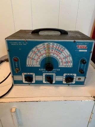Vintage Eico Audio Generator Sine And Square Wave Model 377