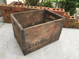 Vintage Wooden Beer Crate Dobler Brewing Albany York Wood Box