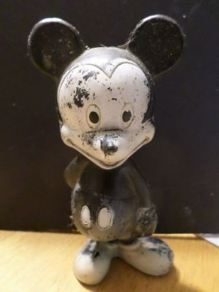 Vintage Walt Disney Prod Mickey Mouse - Black & White - Sun Rubber Co Usa