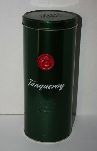 Tanqueray Gin Green Tin Container