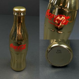 Coca Cola Gold Glass Bottle Commemorating 100 Years Chattanooga Tn Bottling Co.