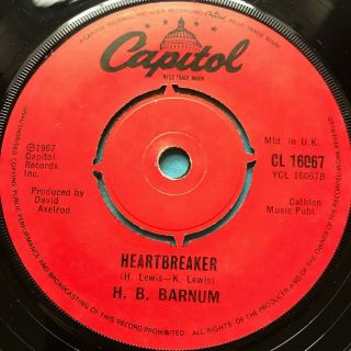 Northern Soul 45 Bobby Paris - I Walked Away/ H.  B Barnum - Heartbreaker Uk Capitol