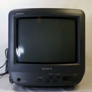 Vintage 1997 Sony Trinitron Color Crt 9 " Tv Kv - 9pt60 Gaming Kitchen