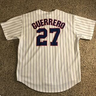 Vtg Vladimir Guerrero 27 Montreal Expos Russell Athletic Sewn Jersey • Size Xl