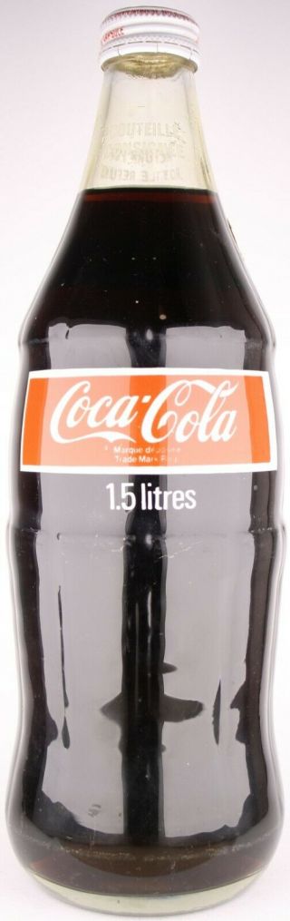 Canada 1,  5 Liter 1980s? Coca - Cola Acl Bottle W/original Cap