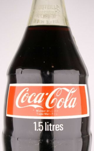 Canada 1,  5 liter 1980s? Coca - Cola ACL bottle w/original cap 3