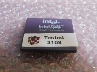 Intel Dx4 Sx900 100mhz Vintage Cpu /w
