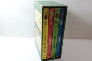 Vtg The Wonderful Worlds Of Walt Disney Box Book Full Set Golden Press Usa 1965