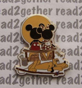 Disney Pin Norman Rockwell Re - Creation Puppy Love Mickey Minnie Pluto
