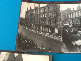 Antique Scottish Boys Brigade And Scouts Parade Two Photographs