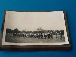 Rare Antique Scottish Boys Brigade Battalion Marching Photograph
