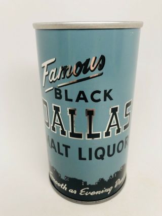 Black Dallas Malt Liquor - Pull Tab Beer Can.  Walter Brewing,  Pueblo,  Colorado
