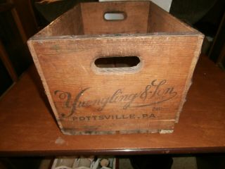 Vintage Yuengling & Son beer wood box,  sign D.  G.  Yuengling,  Pottsville,  Pa 3