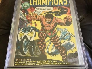 The Champions 1 CGC 9.  4 NM White Pages - Origin of The Champions - First Issue 3