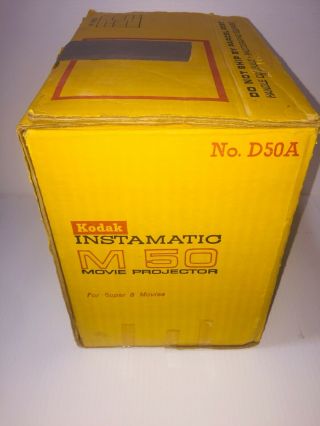 Vintage Kodak Instamatic M50 8 Movie Projector - Box