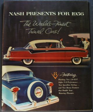 1956 Nash Lg Brochure Ambassador Country Club Statesman Sedan