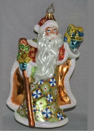 Christopher Radko 6 1/2 " Wise Man Christmas Santa Clause Ornament