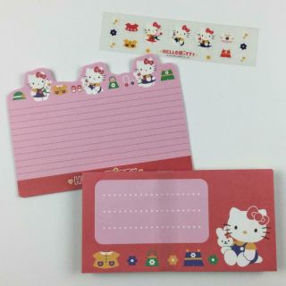 Hello Kitty Stationary Paper Envelopes Sticker Set