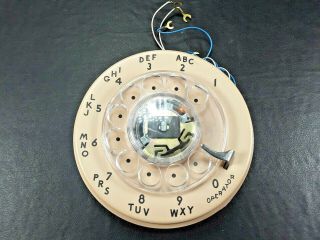 Vintage Western Electric Bell Systems Rotary Telephone Phone Dial - Beige