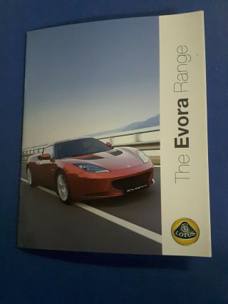 Lotus Cars Official Evora Prestige Sales Brochure Usa Edition 2011