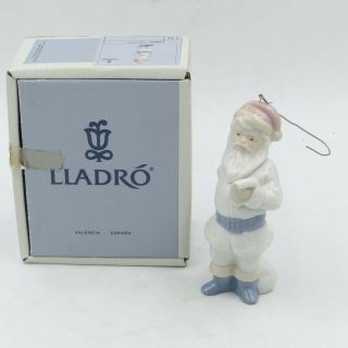 Lladro 5842 " Santa Claus " Ornament 4.  75 " Figurine