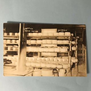 Healdville Vermont Vt Rppc Real Photo Postcard 1910 - 20 Crowley Cheese Factory