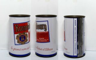 Kronenbourg Flat Top Beercan 35cl Can From France (a)