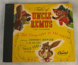 Disney Tales Of Uncle Remus Record Capitol 1947 Song Of The South Orig Cast