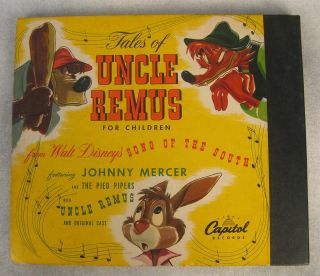Disney Tales of Uncle Remus Record Capitol 1947 Song of the South orig cast 3