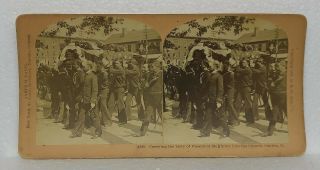 Stereoview Card Circa 1901 " President Mckinley Funeral " Canton Ohio 14582