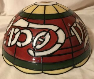 Coca Cola Tiffany Style Stained Glass Plastic Floor Lamp Shade 3