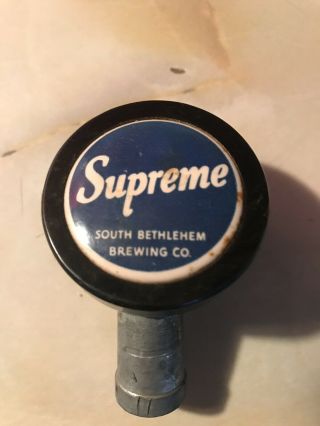 Vintage Supreme Beer Ball Tap Knob / Handle South Bethlehem Brewing Bethlehem Pa