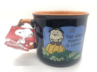 Nwt Peanuts Snoopy Halloween Coffee Mug 21 Oz Oversized Ceramic Great Pumpkin