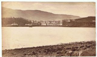 Unmounted Albumen Photograph - Portree,  Isle Of Skye By G W Wilson
