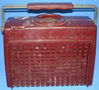Vintage Emerson Portable Am Tube Radio Model 878 Series B