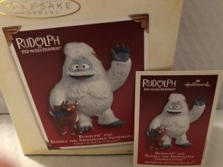 2005 Hallmark Ornament Rudolph and Bumble the Abominable Snow Monster NIB 2