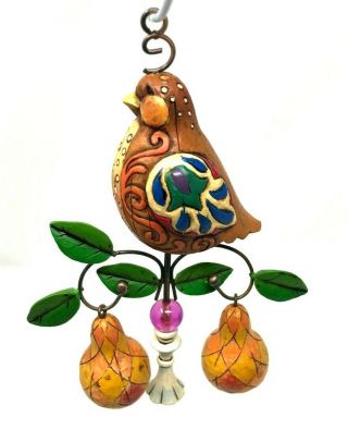 Jim Shore 12 Days Of Christmas Ornament Partridge In A Pear Tree 5 " Vintage