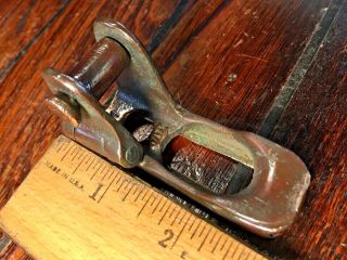 Vintage Bronze Wilcox Crittenden Spring Loaded Clew Outhaul For 5/8 " ? Track